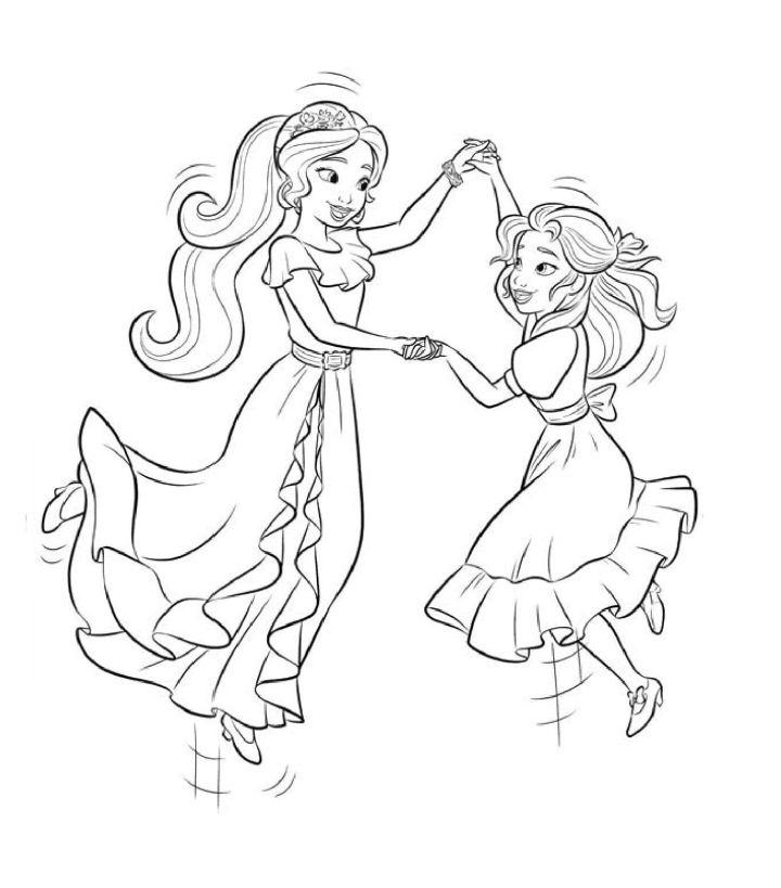 Cute Elena of Avalor Coloring Pages