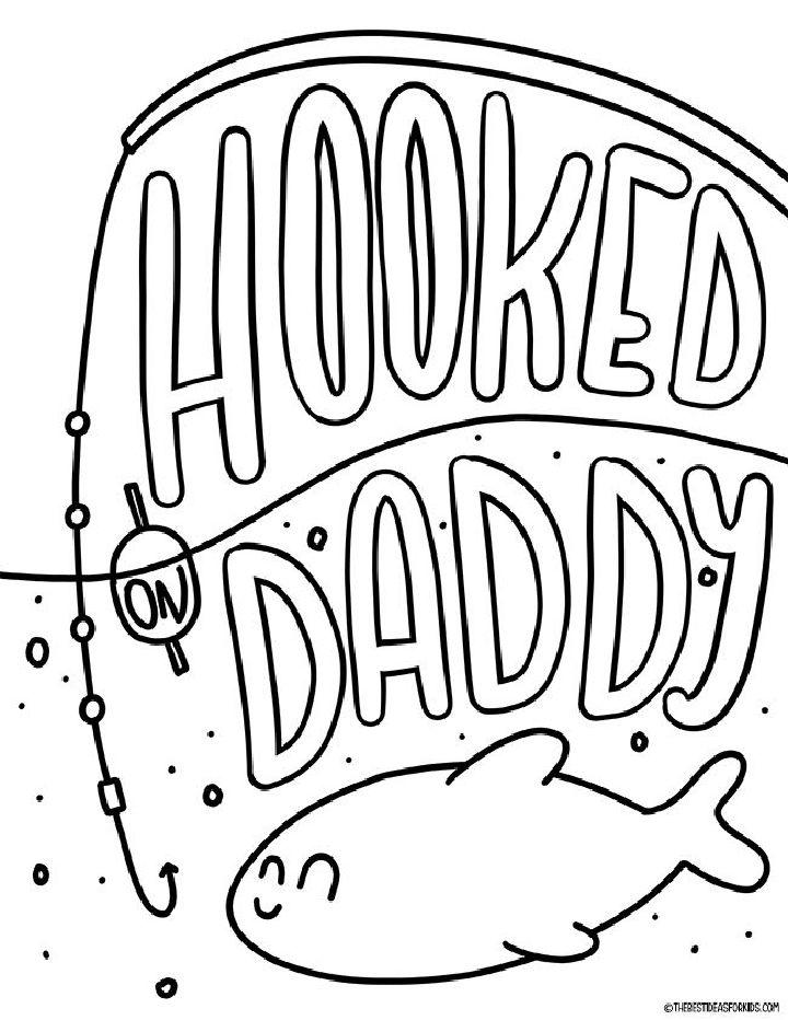 Cute Fathers Day Coloring Pages