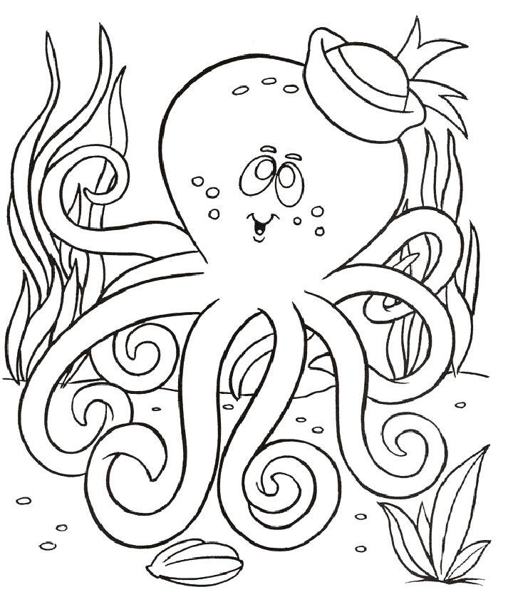 Cute Octopus Coloring Pages