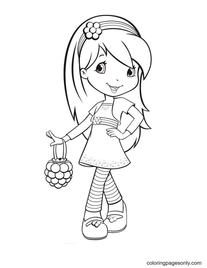 Cute Strawberry Shortcake Coloring Pages