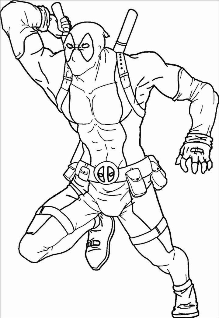 Deadpool Coloring Pages and Activities