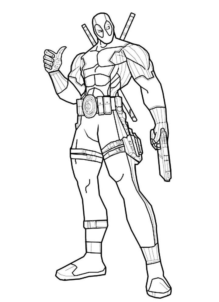 Deadpool Coloring Pages to Print