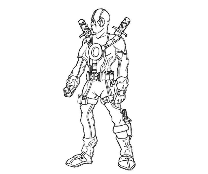 Deadpool Pictures to Color
