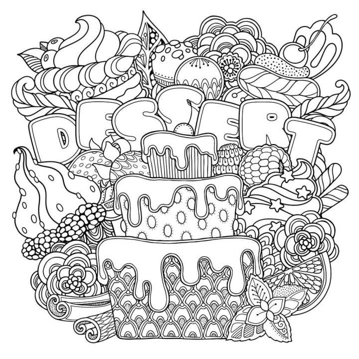 Delicious Dessert Coloring Pages