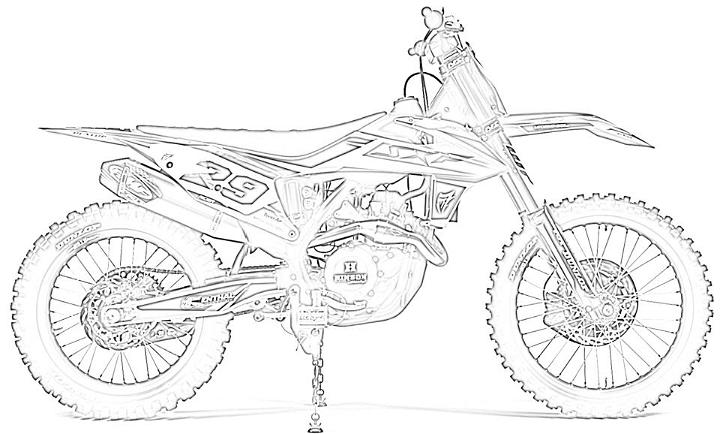 Dirt Bike Pictures to Color