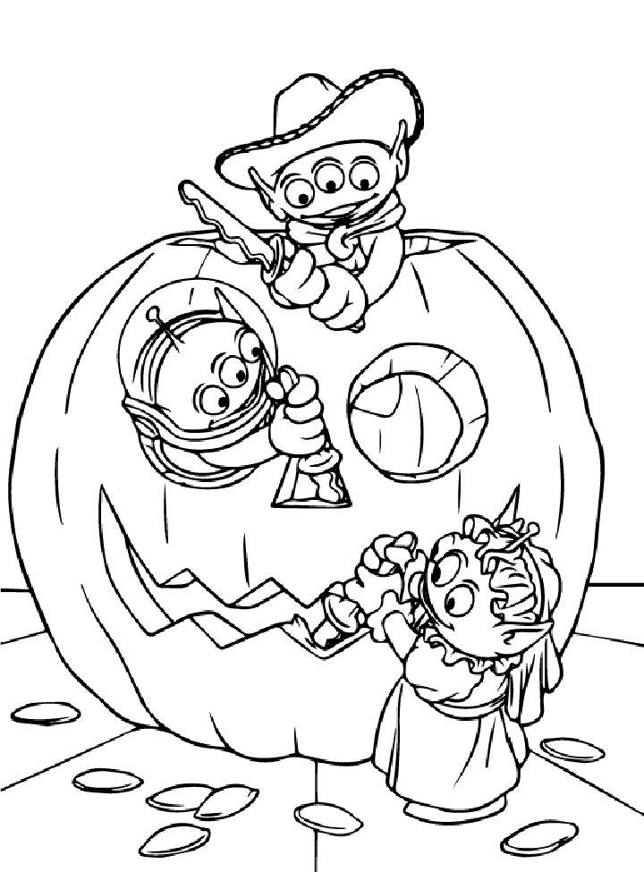 Disney Halloween Coloring Pages and Activities