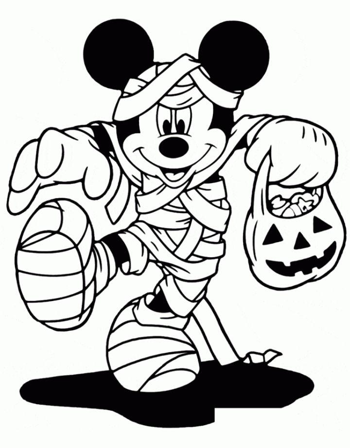 Disney Halloween Coloring Tracer Pages and Posters