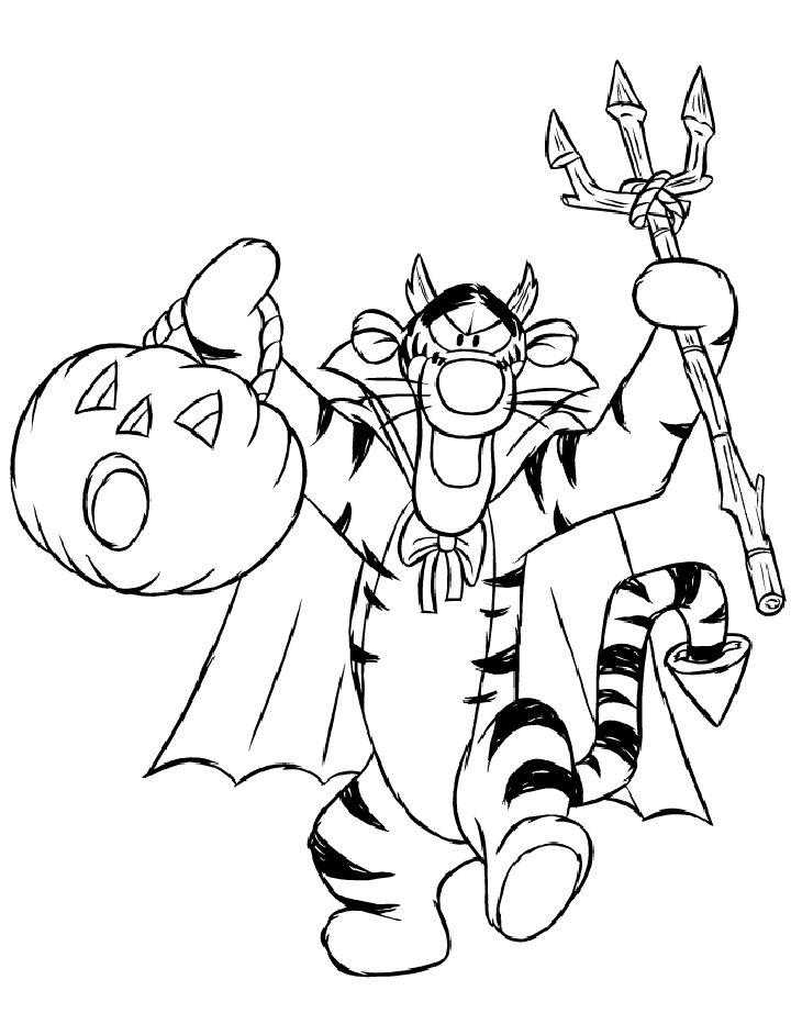 Disney Halloween Pictures to Color and Print