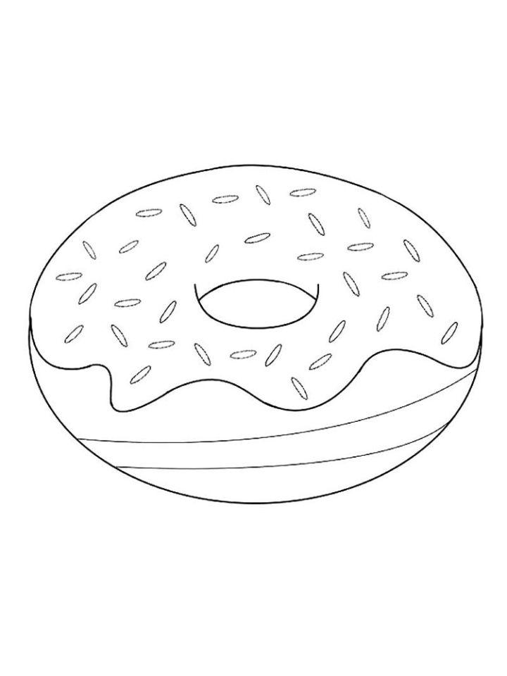 Donut Coloring Book Pages