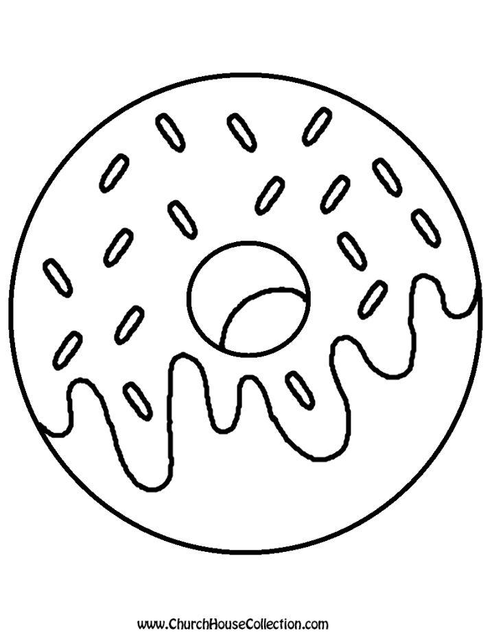 Donut Coloring Pages To Print