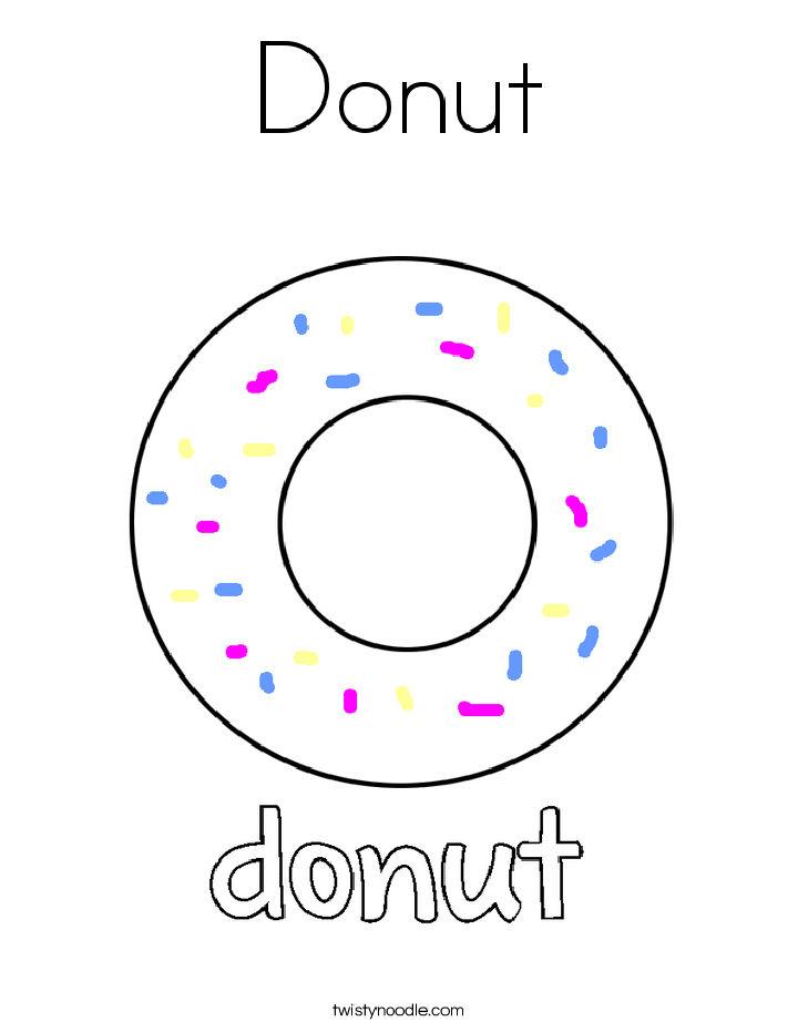 Donut Pictures to Color