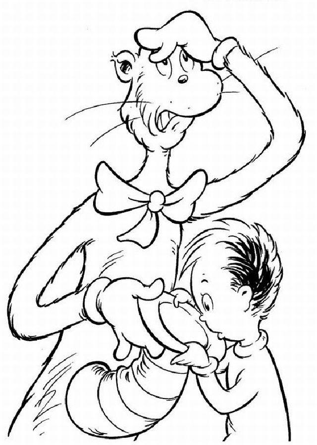 Dr Seuss Coloring Pages for Little Ones