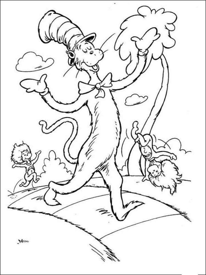 Dr Seuss Day Coloring Pages and Activities
