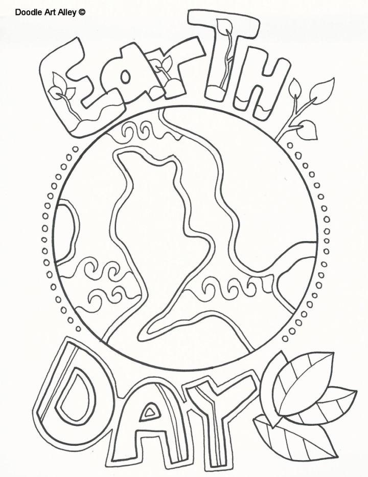 Earth Day Coloring Pages PDF