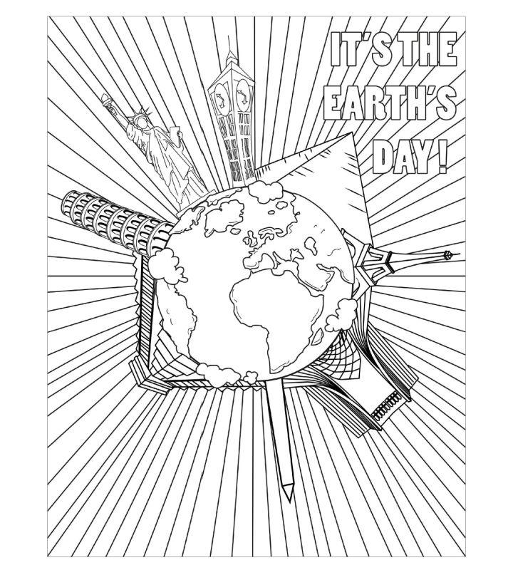 Earth Day Coloring Pages for Adults