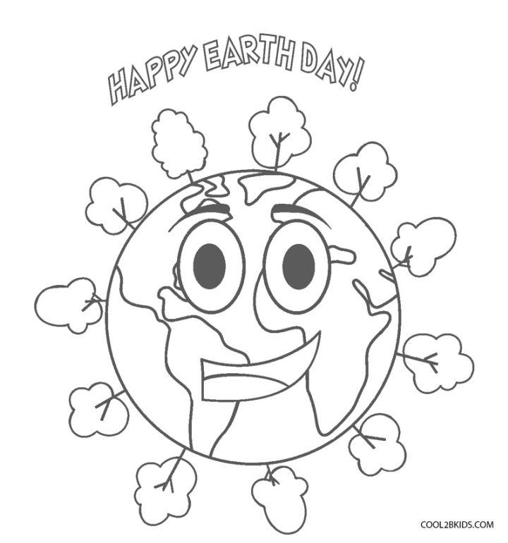 Earth Day Coloring Pages for Preschoolers
