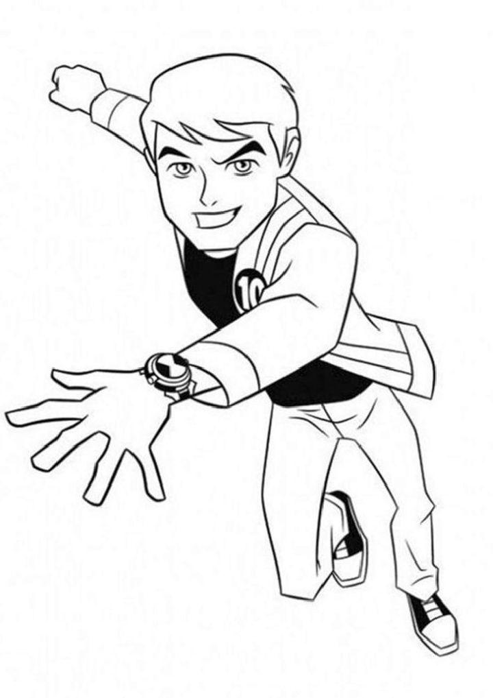 Easy Ben Coloring Pages
