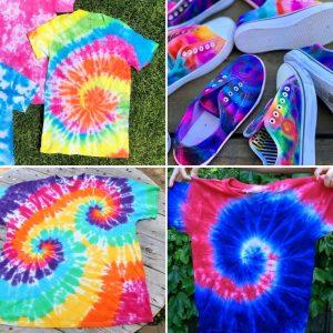 20 Spiral Tie Dye Patterns (How to Do Spiral Tie Dye)