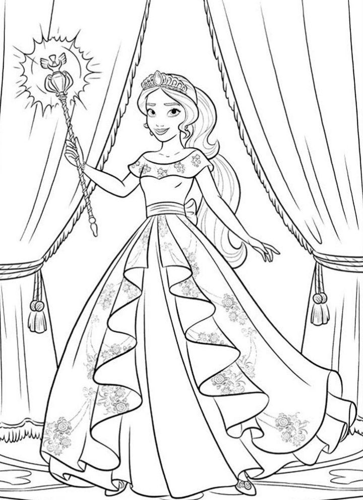 Easy Elena of Avalor Coloring Pages