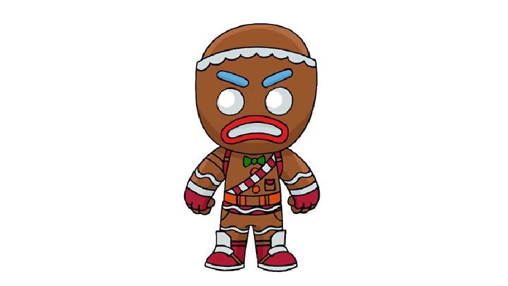 Easy Gingerbread Skin Drawing