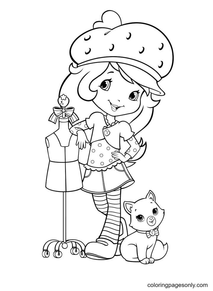 Easy Strawberry Shortcake Coloring Pages