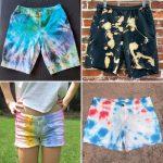 How to Tie Dye Shorts - 25 Ways to Tie Dye Shorts