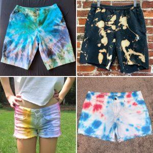 Easy Tie Dye Shorts