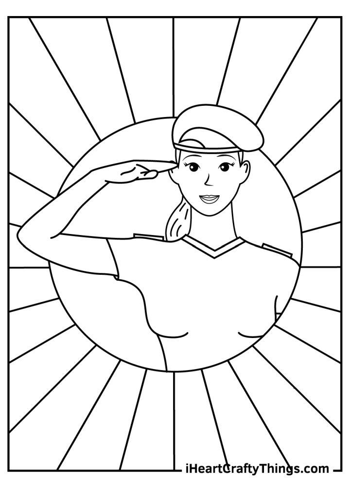 Easy Veterans Day Coloring Pages