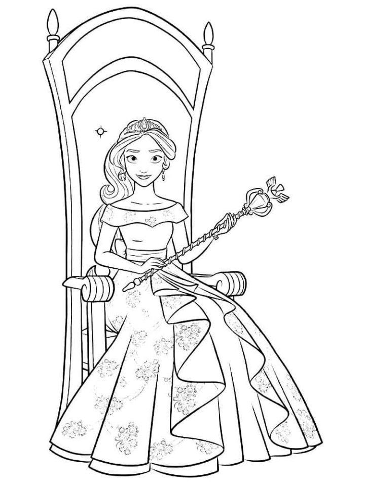 Elena of Avalor Coloring Pages and Printables