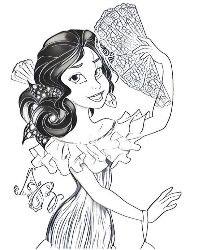 20 Free Elena of Avalor Coloring Pages for Kids and Adults