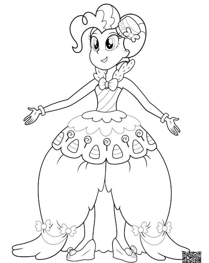Equestria Girls Coloring Page PDF