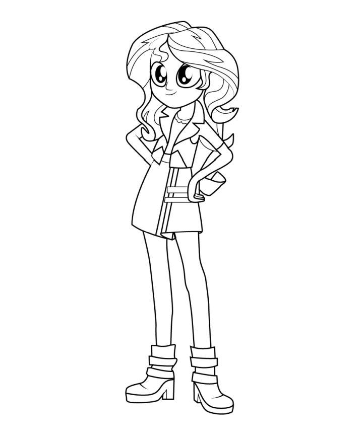 Equestria Girls Coloring Pages for Little Ones