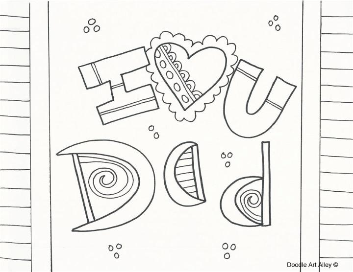 Fathers Day Coloring Pages and Printables