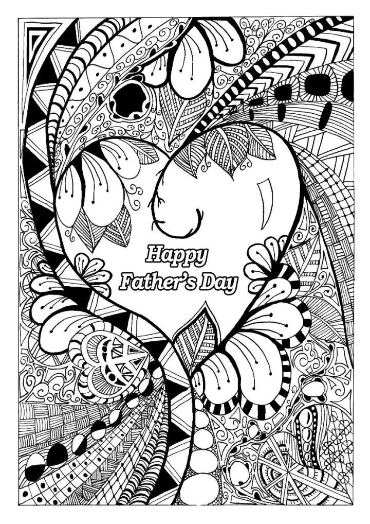 Fathers Day Coloring Pages for Adults