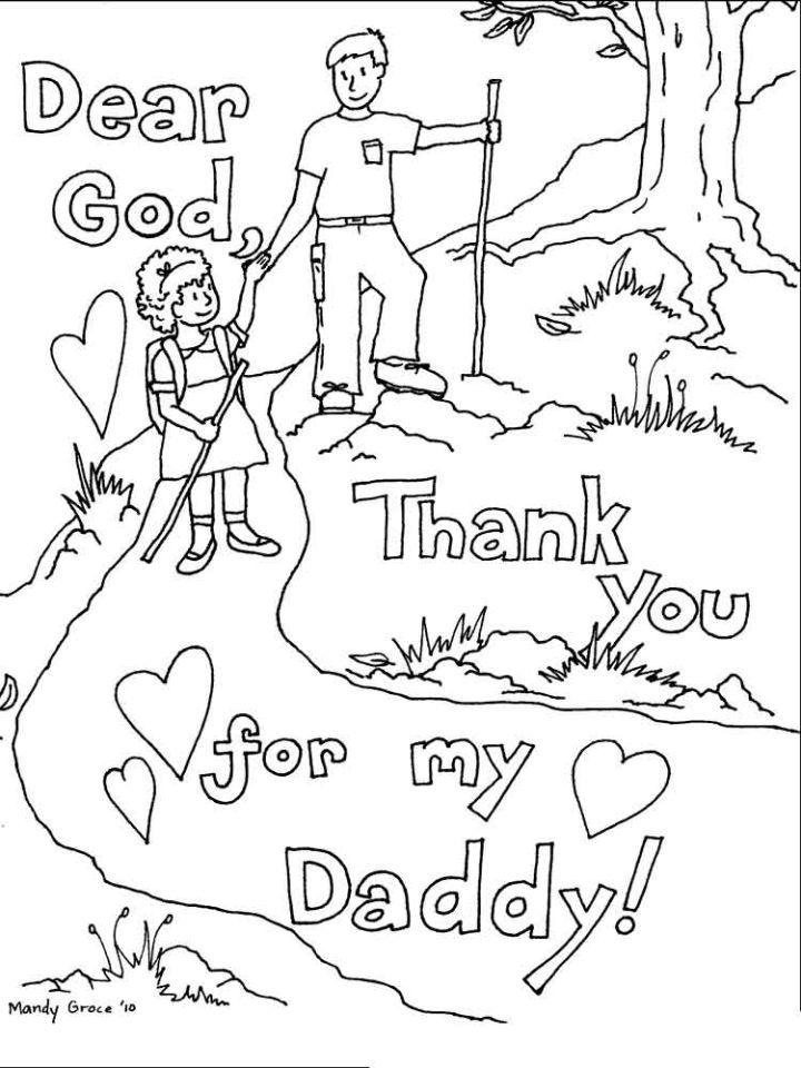 Fathers Day Coloring Pages for Kids