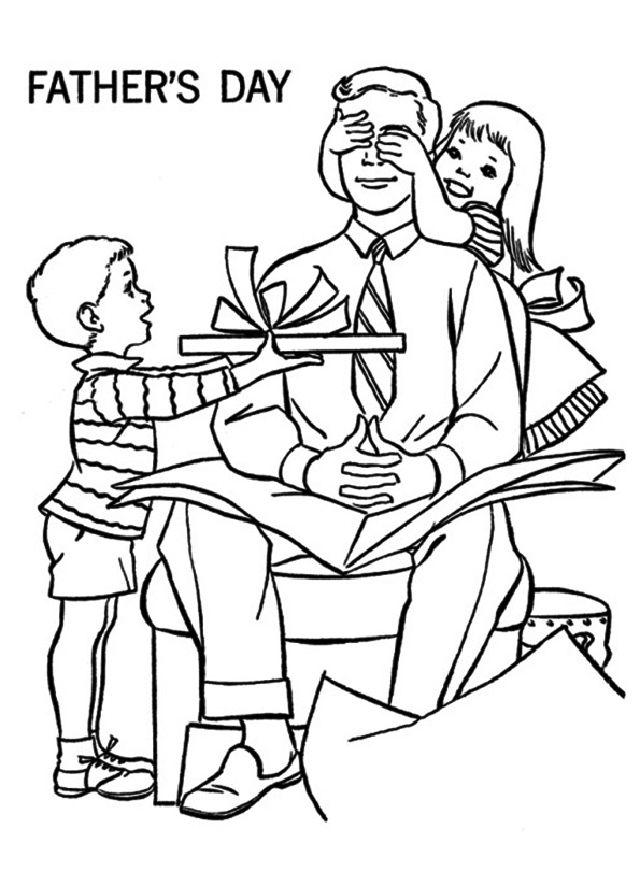 Fathers Day Coloring Pages for Toddlers