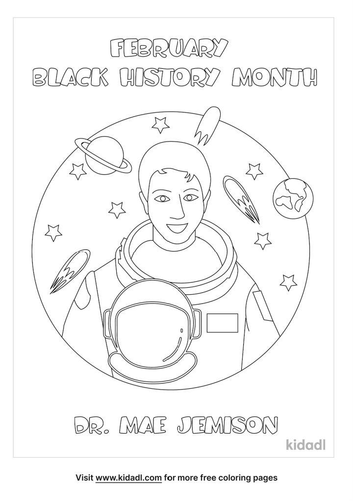 February Black History Month Coloring Page