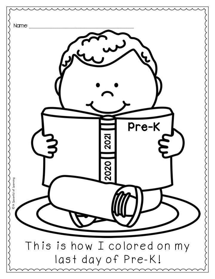 First Day of Preschool Coloring Pages