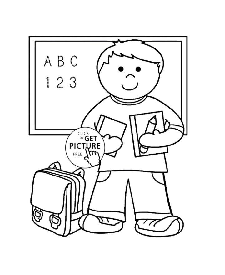 First Day of School Coloring Book Pages