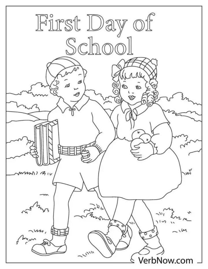 First Day of School Coloring Pages to Download