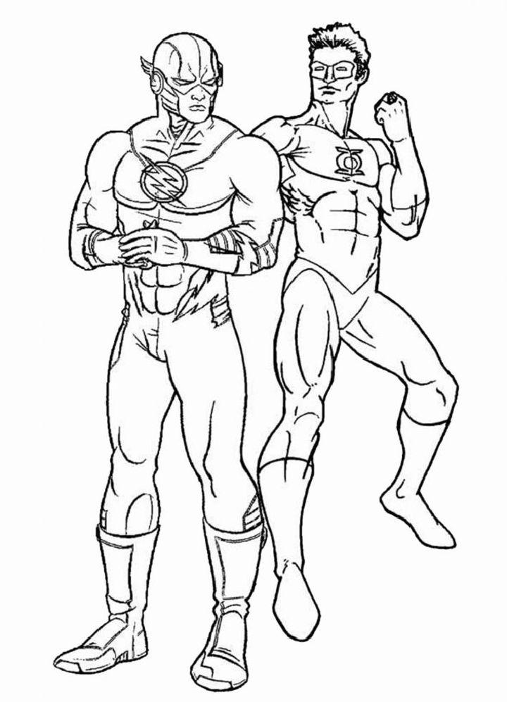 Flash Coloring Pages, Tracer Pages, and Posters