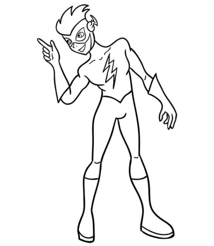 Flash Coloring Pages for Kids