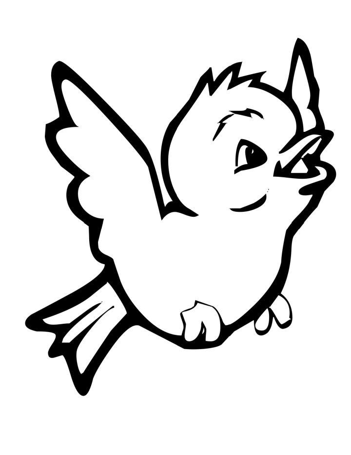 Flying Bird Coloring Pictures To Color