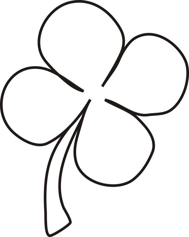 Four Leaf Clover Coloring Pages