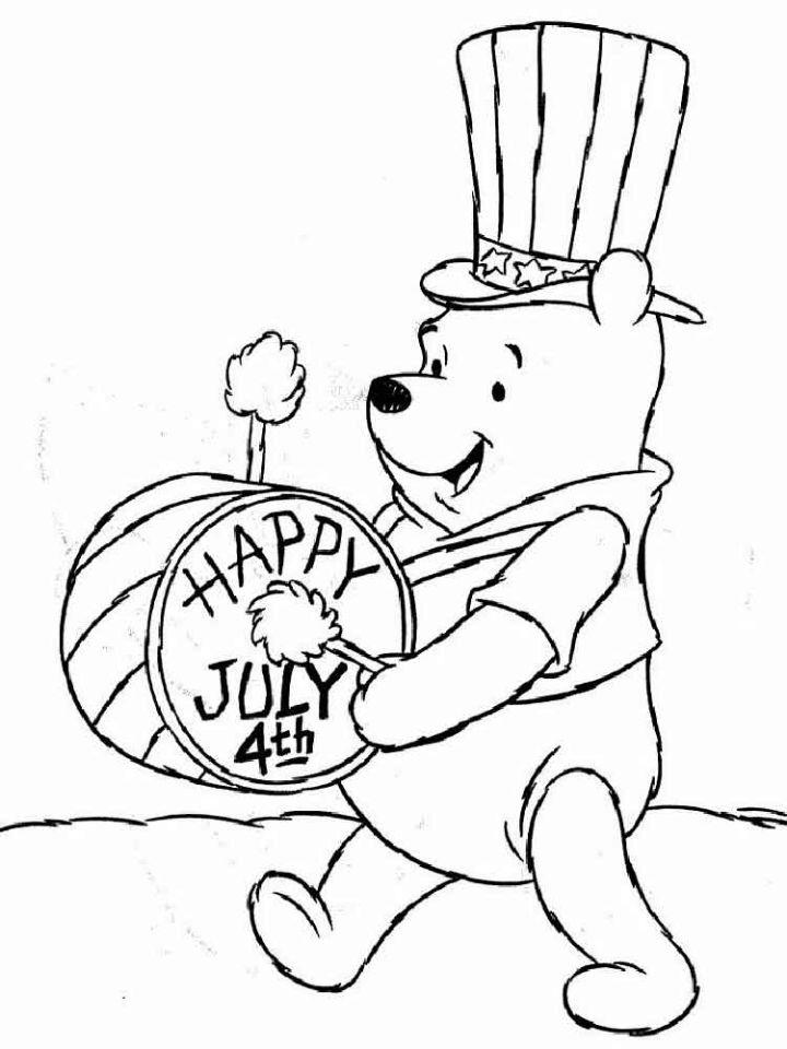 mickey mouse 4th of july coloring pages