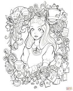 25 Free Alice in Wonderland Coloring Pages for Kids