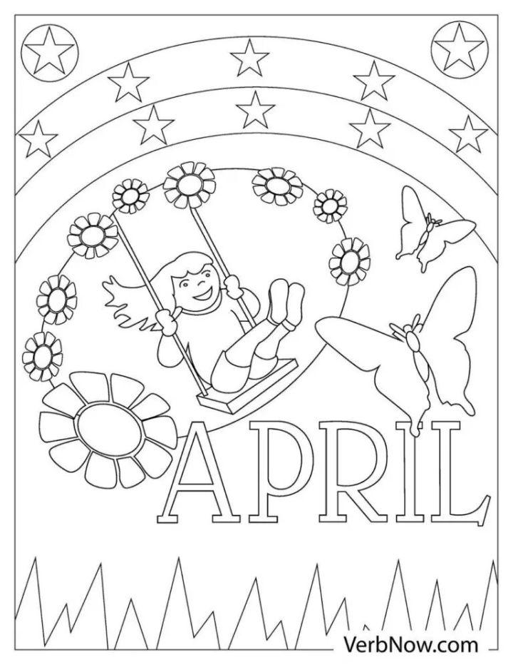 Free April Coloring Pages to Download