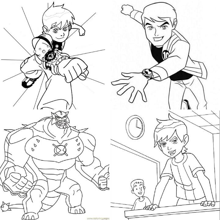 Ben 10 coloring pages printable games #7