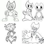 20 Free Bendy Coloring Pages for Kids and Adults