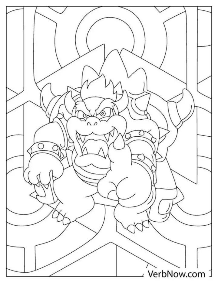 Free Bowser Coloring Pages to Download